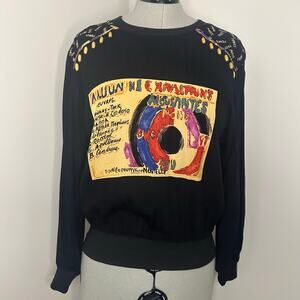 Vintage Carole Little Long Sleeve Boho Blouse Size 4